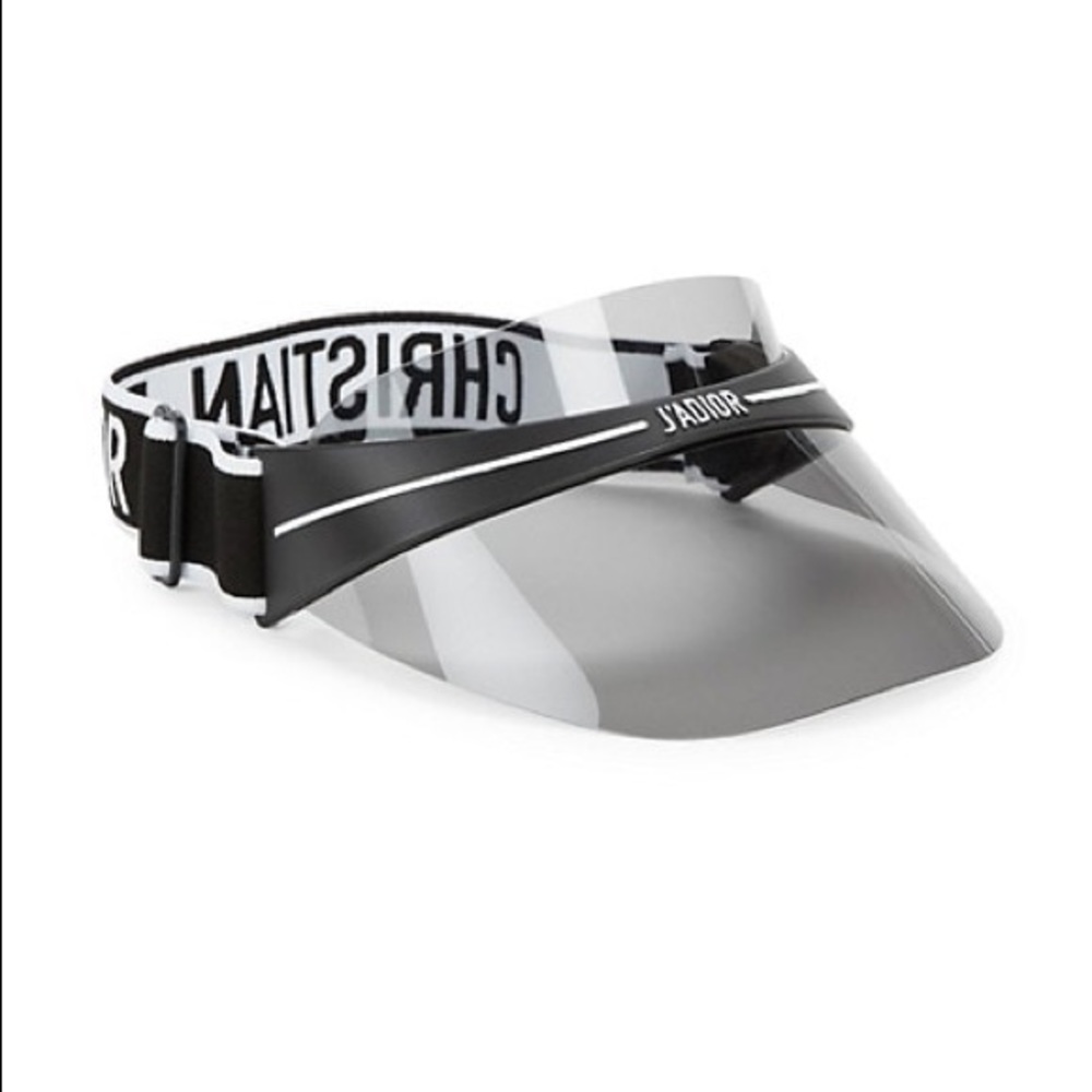 BRAND NEW DIORCLUB1 DIOR LOGO VISOR BLACK